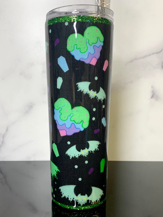 Neon bats tumbler